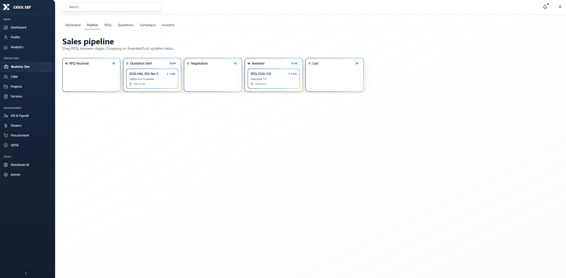 EXSOL Industrial ERP Suite screenshot 3