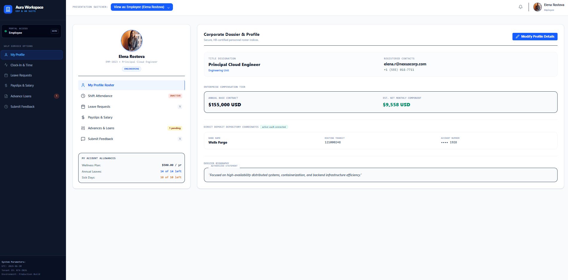 HRMS ERP System