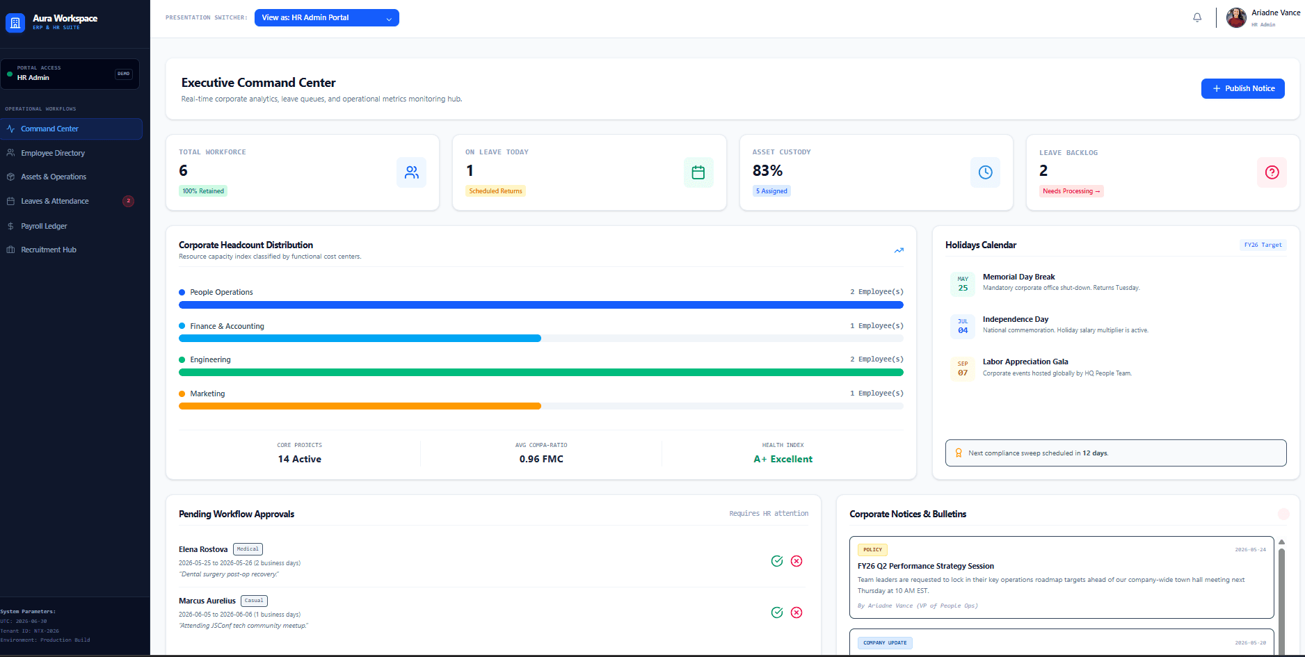 HRMS ERP System screenshot 4